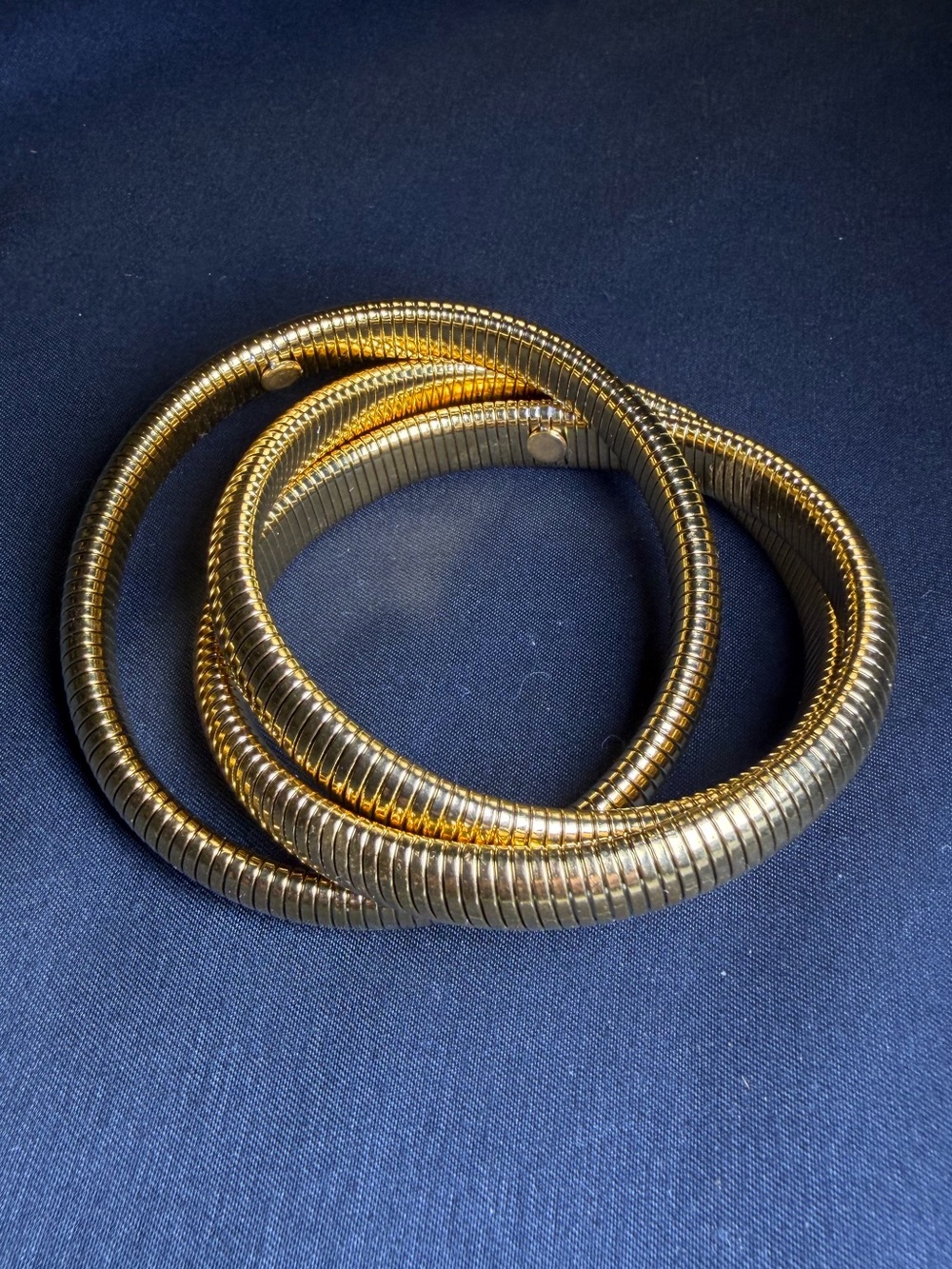 Gold Coil Wrap Bracelet